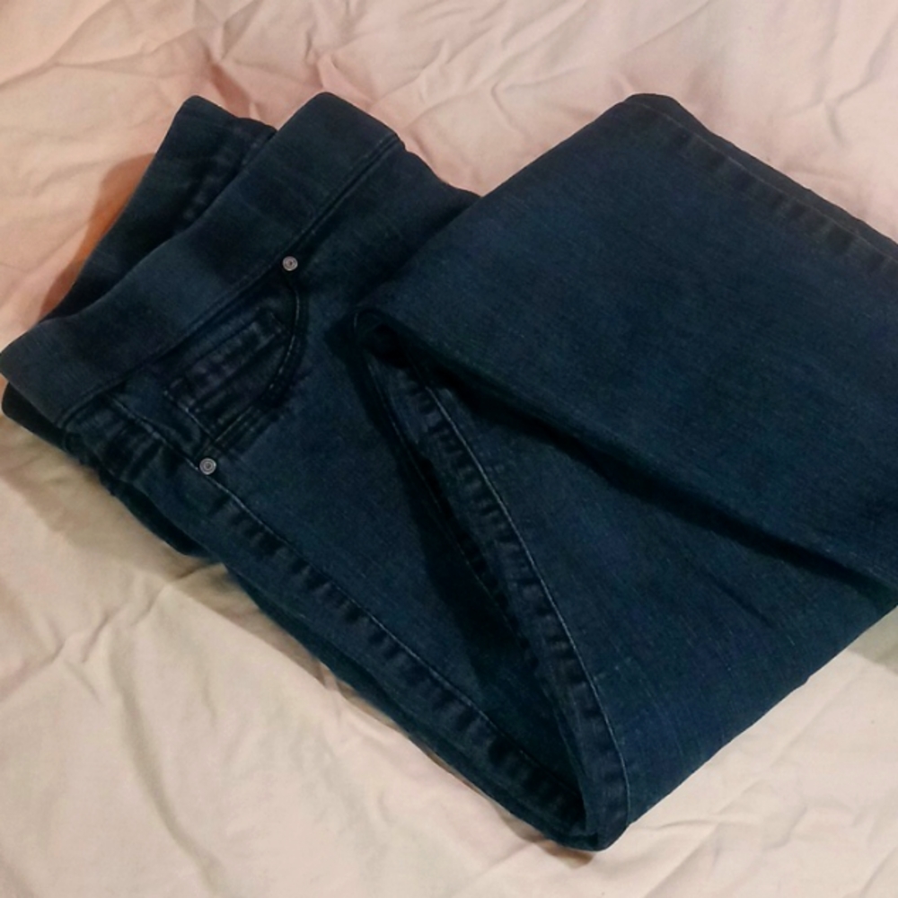 Faded Glory, maternity  jeans, size 10, navy blue.
